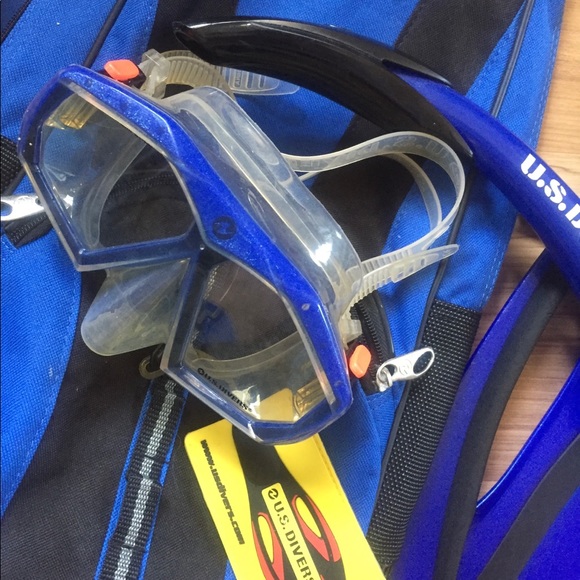 U.S. Divers Full Snorkel Set Large Like 🆕 - Picture 2 of 9